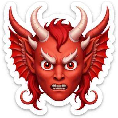 Biblically accurate Angel seraphim make a devil  sticker