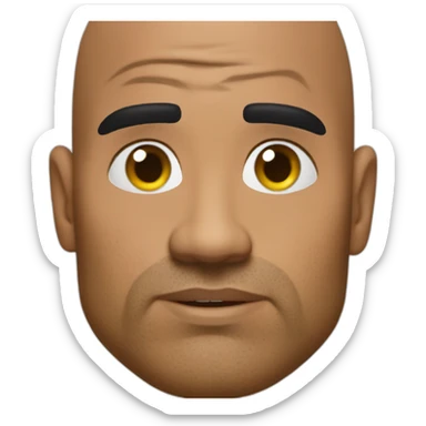 the rock eye brow sticker