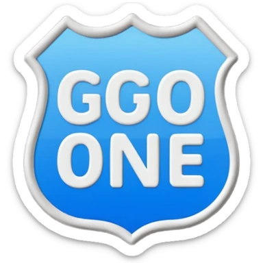 A PVC patch showing the words "GO ONE MORE" sticker
