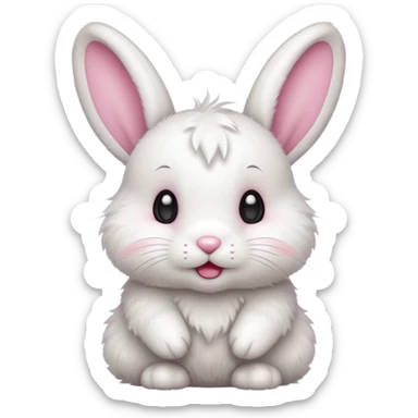 cute baby bunny sticker