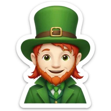 adorable leprechaun sticker