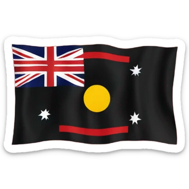 Indigenous Aus flag sticker