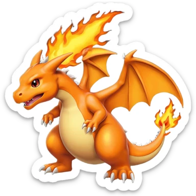  Charizard black sticker