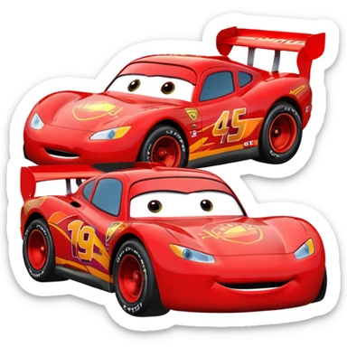 Lightning McQueen Saying heyyyy￼ sticker