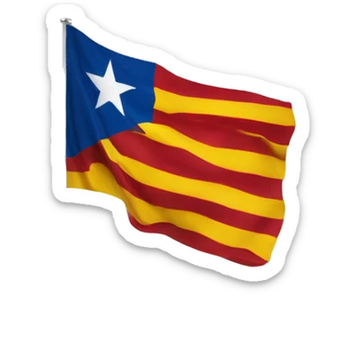catalonian flag sticker
