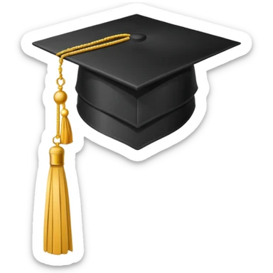 Graduation cap emoji sticker