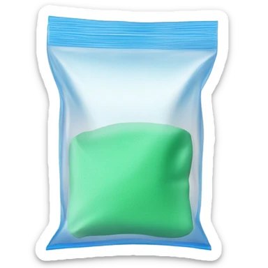 clear ziploc bag add washing powder inside  sticker