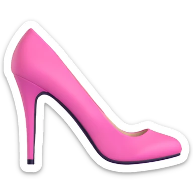 pink high heels sticker