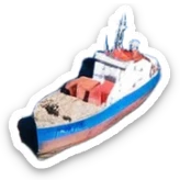 дед мороз с мешком подарков в полный рост sticker