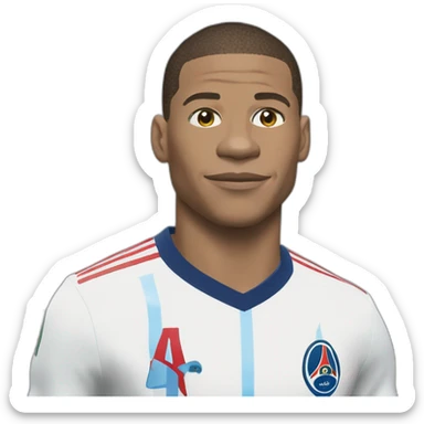 mbappé trois à zéro sticker