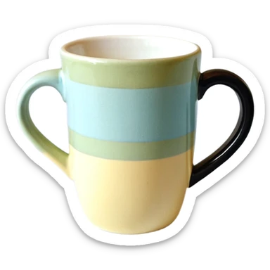 чашка чая с цветами и листьями на фоне sticker