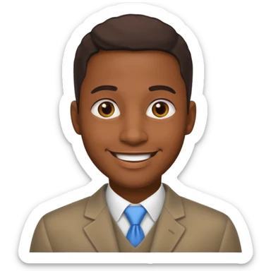 hombre afroamericano casada  sticker