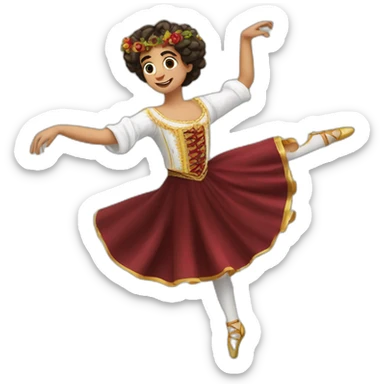 spaniard dancer sticker