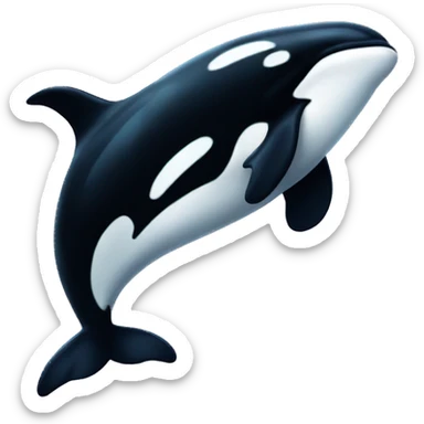 A killer whale  sticker