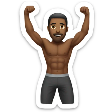 Workout back sticker