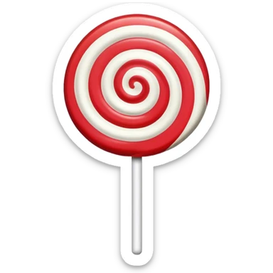 Vintage circus lollipop sticker