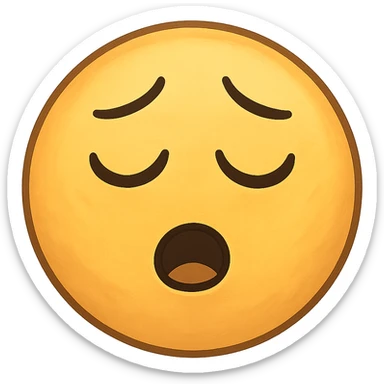 sleepy face emoji sticker