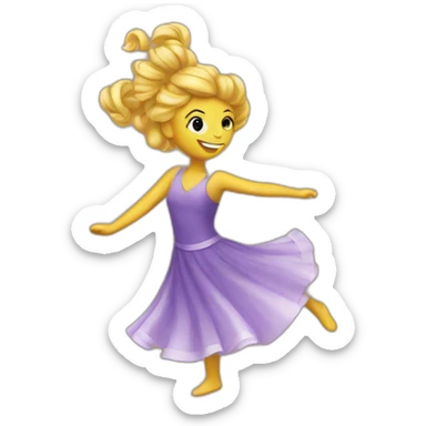 Twirling sticker