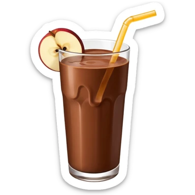 Chocolate milk and apple juice mix sticker
