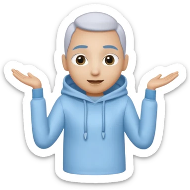 No head..it has 1 eye....stands upright ...wears clothing. is light grey and light blue..looks happy and cuddly... doesnt have a full head.... there is a appendage coming out of top of body with a single large eye sticker