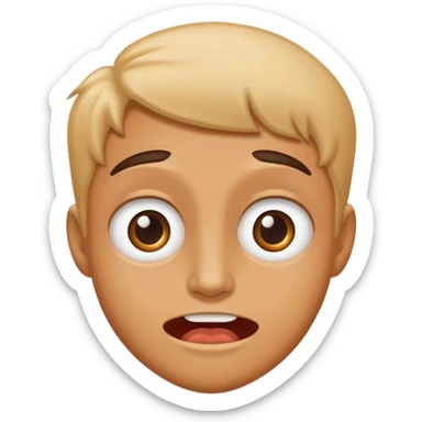 Hungry with stomach growling  sticker