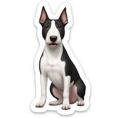 brindled English bull terrier without white markings sticker