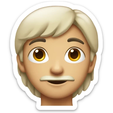 Heart eyes with delicious face sticker