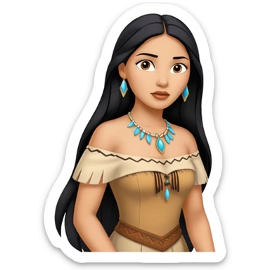 princess pocahontas  sticker