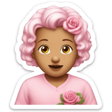 cœur rose bébé  sticker