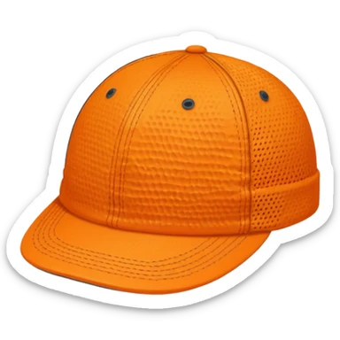 orange golf hat sticker