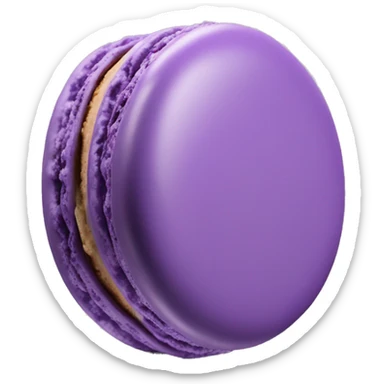 Realistic purple macaron isolated sticker