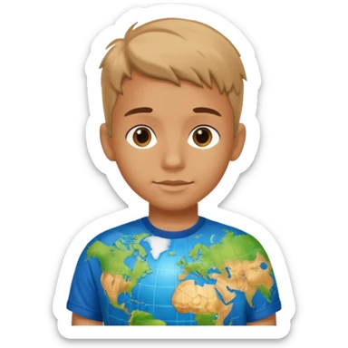 I need a character for an educational geography course sticker