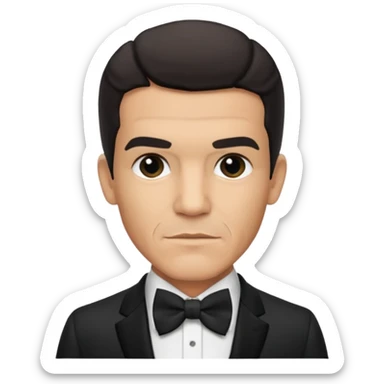 Antonio Banderas with suit with bow tie sticker