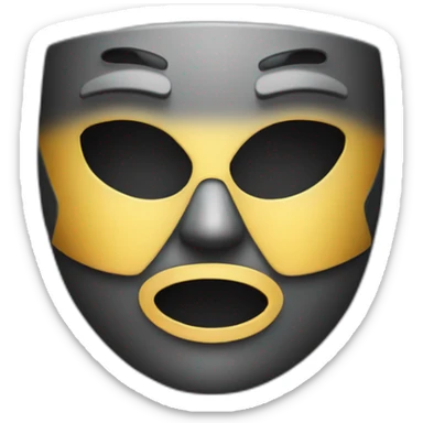 Maske mit Reißverschluss sticker