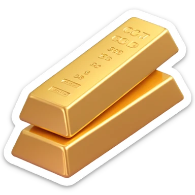 gold bar, without text sticker