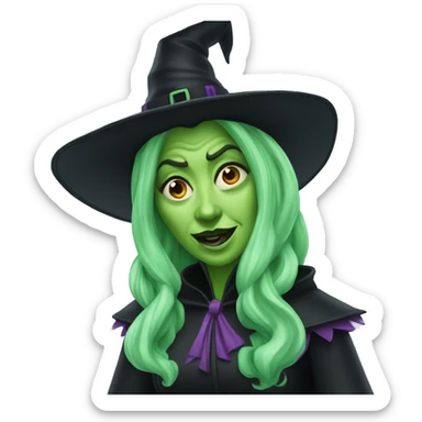 Wicked witch of the west melting sticker