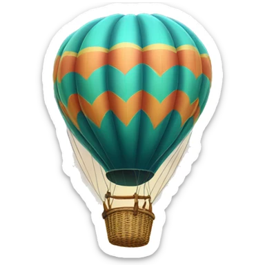 Hot-air balloon sticker