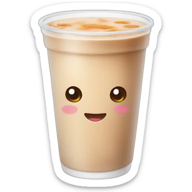Milk tea sticker