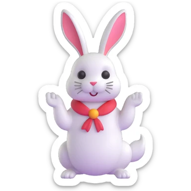 White Rabbit from Alice in Wonderland sticker