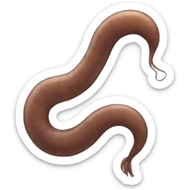 earthworm sticker