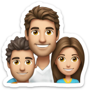 a party with rafael nadal, fernando alonso, letizia ortiz, messi y cristiano ronaldo sticker