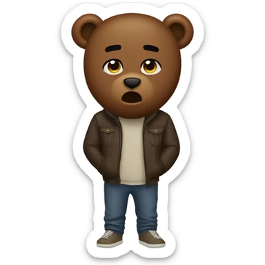 kanye west bear sticker