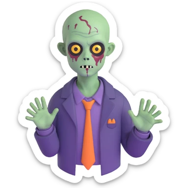 zombie boy avatar sticker