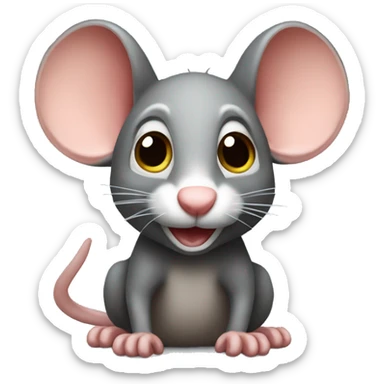 Ratón enojado sticker