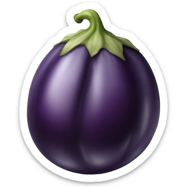 Extra large and thick eggplant sticker