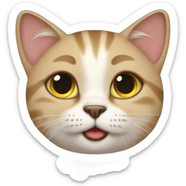 touched-proud-cat-loved-crying sticker