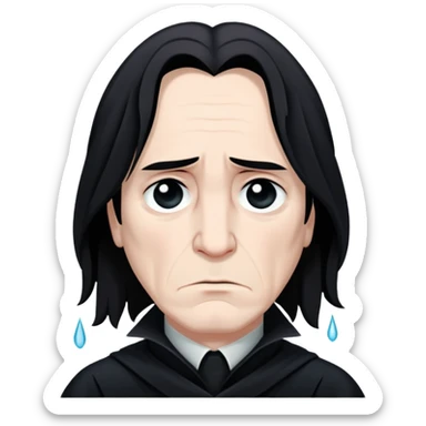 sad Severus Snape with tears sticker