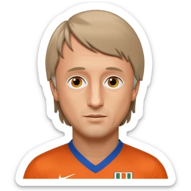 Йохан Кройф в форме сборной Голландии 1974 года booblehead sticker