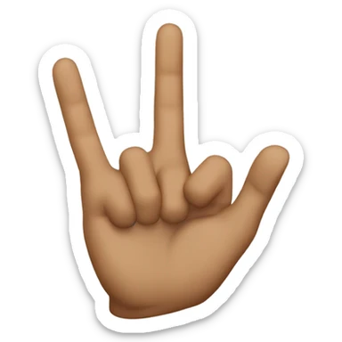 West side hand sign sticker