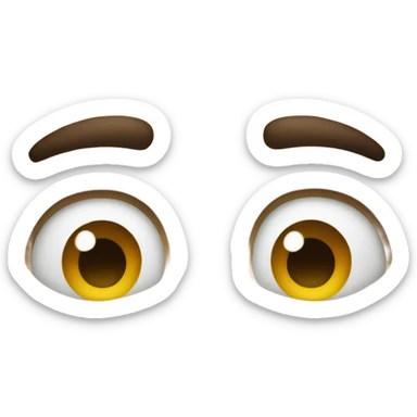 Squinty eyes sticker